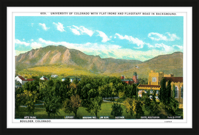 University of Colorado with the Flat Irons