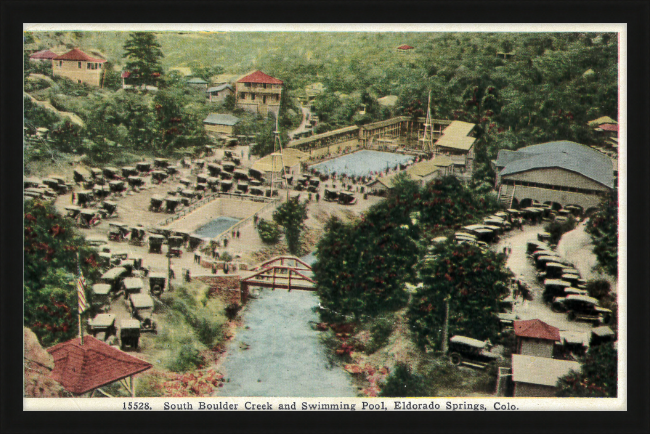 South Boulder Creek and Swimming Pool, Eldorado Springs, Colo.