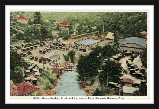 South Boulder Creek and Swimming Pool, Eldorado Springs, Colo.