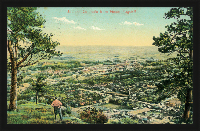 Boulder, Colorado from Mount Flagstaff