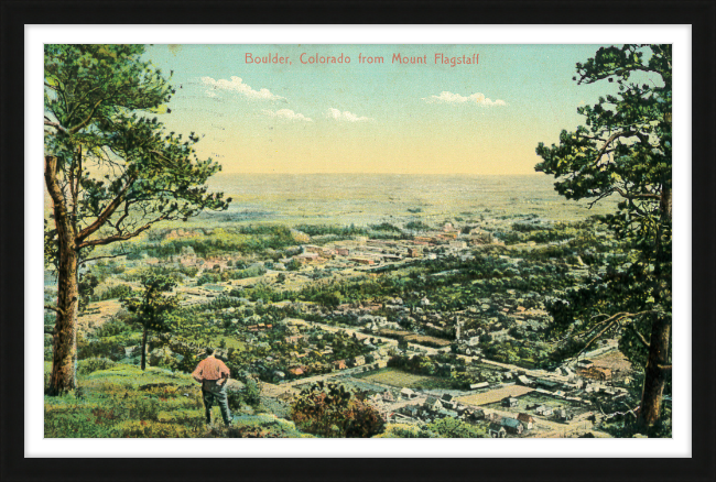 Boulder, Colorado from Mount Flagstaff