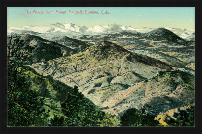 The Range from Mount Flagstaff, Boulder, Colo