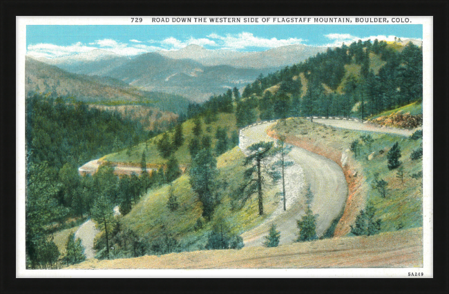 Road Down the Western Side of Flagstaff Mountain, Boulder, Colo