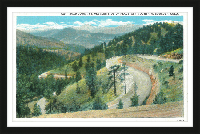 Road Down the Western Side of Flagstaff Mountain, Boulder, Colo