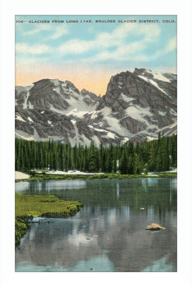 Glaciers from Long Lake, Boulder