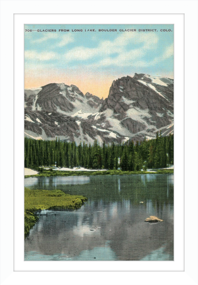 Glaciers from Long Lake, Boulder