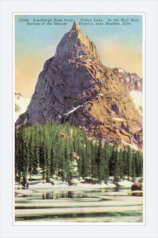 Lindbergh Peak from Crate Lake