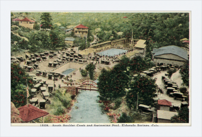 South Boulder Creek and Swimming Pool, Eldorado Springs, Colo.