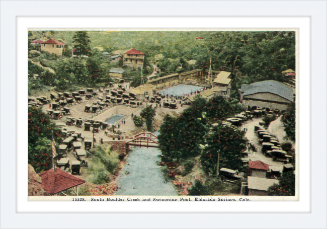 South Boulder Creek and Swimming Pool, Eldorado Springs, Colo.