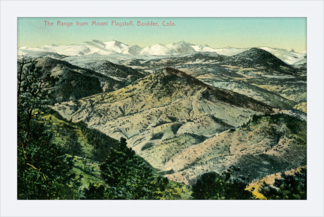 The Range from Mount Flagstaff, Boulder, Colo