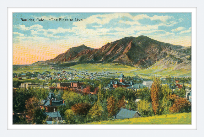 Boulder, Colo "The Place To Live"