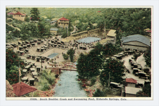 South Boulder Creek and Swimming Pool, Eldorado Springs, Colo.