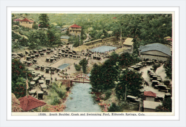 South Boulder Creek and Swimming Pool, Eldorado Springs, Colo.