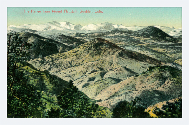 The Range from Mount Flagstaff, Boulder, Colo