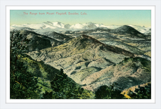 The Range from Mount Flagstaff, Boulder, Colo