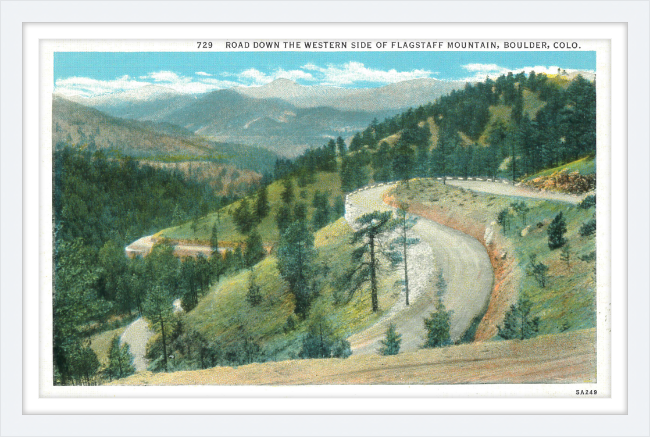 Road Down the Western Side of Flagstaff Mountain, Boulder, Colo