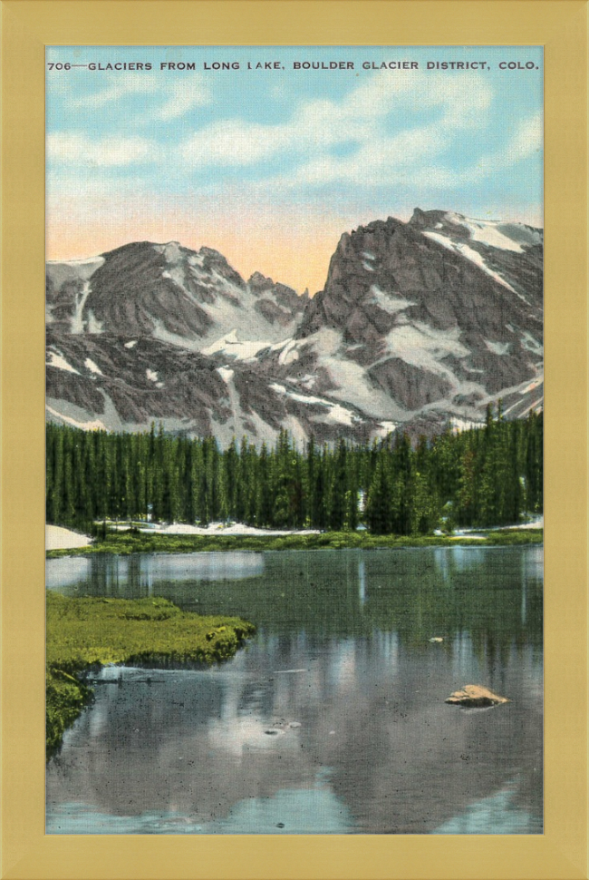 Glaciers from Long Lake, Boulder