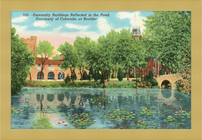 University Building Reflected on the Pond