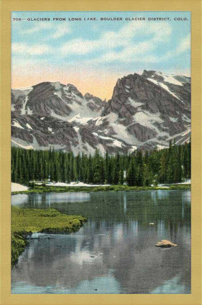 Glaciers from Long Lake, Boulder