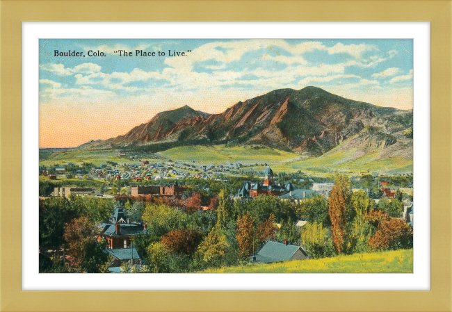 Boulder, Colo "The Place To Live"