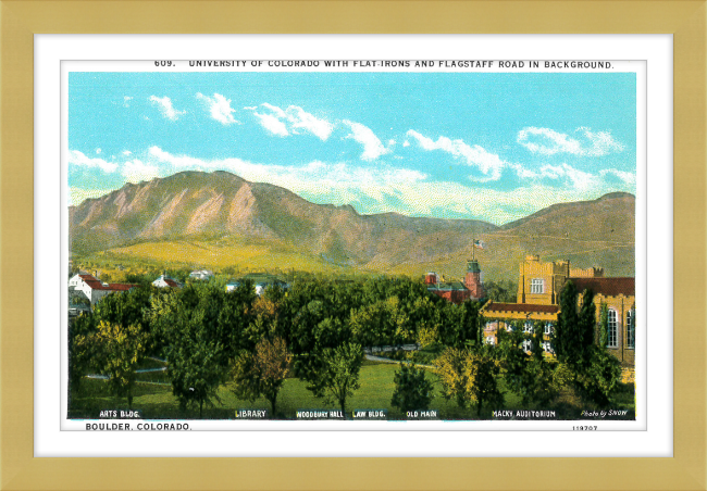 University of Colorado with the Flat Irons