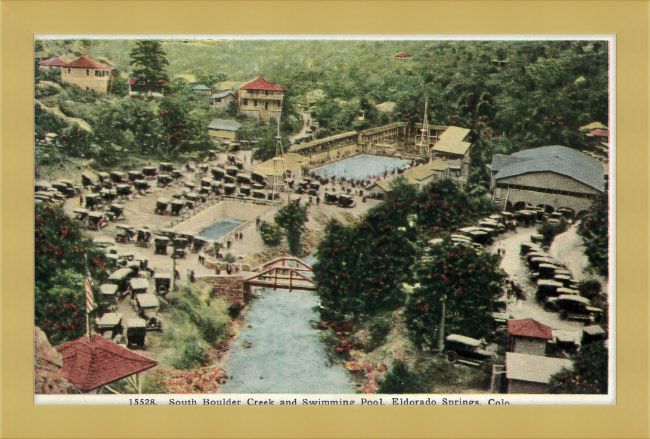 South Boulder Creek and Swimming Pool, Eldorado Springs, Colo.