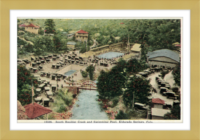 South Boulder Creek and Swimming Pool, Eldorado Springs, Colo.