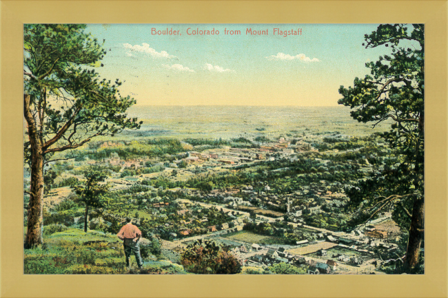 Boulder, Colorado from Mount Flagstaff