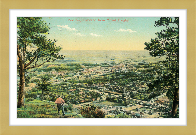 Boulder, Colorado from Mount Flagstaff