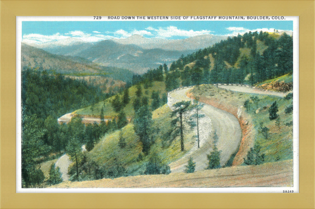 Road Down the Western Side of Flagstaff Mountain, Boulder, Colo