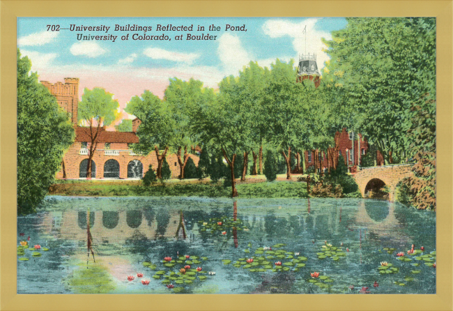 University Building Reflected on the Pond