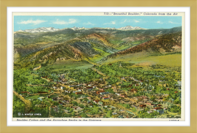 "Beautiful Boulder." Colorado from the air