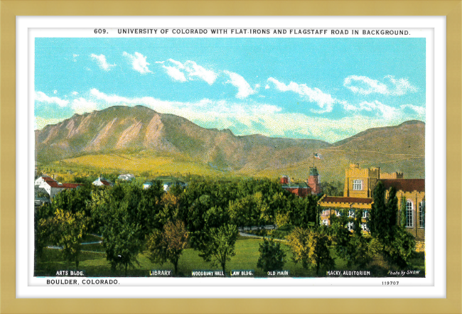 University of Colorado with the Flat Irons