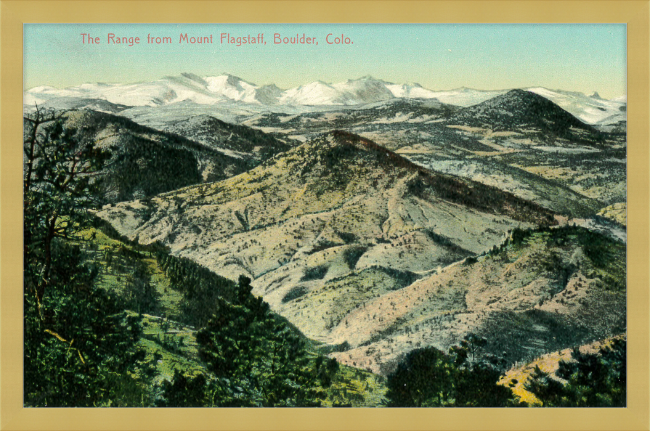 The Range from Mount Flagstaff, Boulder, Colo