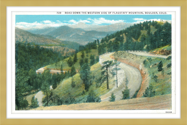 Road Down the Western Side of Flagstaff Mountain, Boulder, Colo