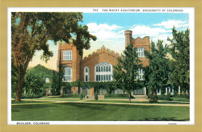 The Macky Auditorium, University of Colorado