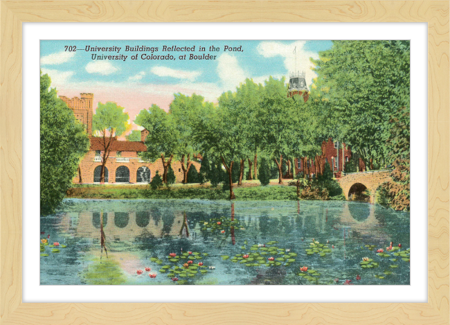 University Building Reflected on the Pond