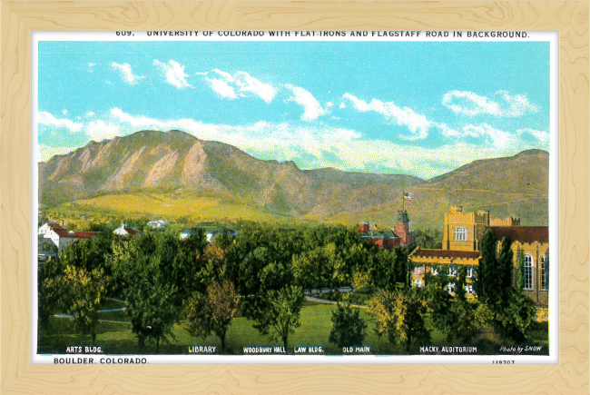 University of Colorado with the Flat Irons