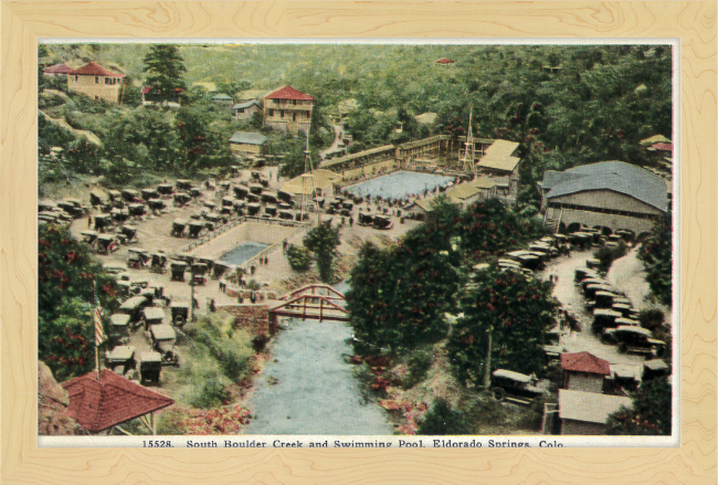 South Boulder Creek and Swimming Pool, Eldorado Springs, Colo.