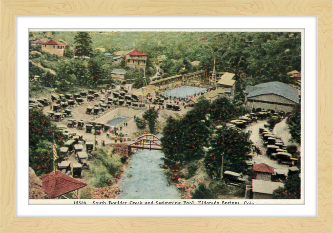 South Boulder Creek and Swimming Pool, Eldorado Springs, Colo.