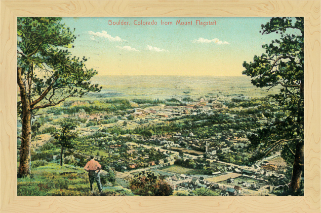 Boulder, Colorado from Mount Flagstaff