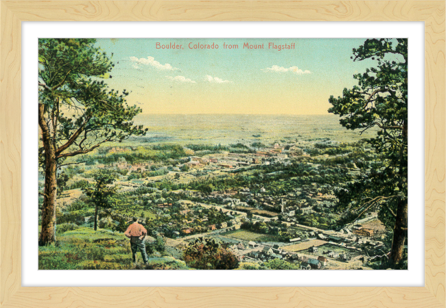 Boulder, Colorado from Mount Flagstaff