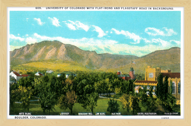 University of Colorado with the Flat Irons