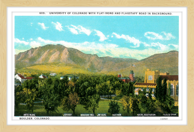 University of Colorado with the Flat Irons