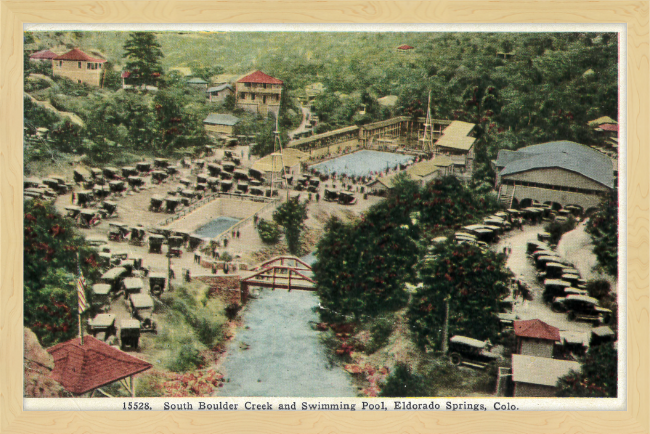 South Boulder Creek and Swimming Pool, Eldorado Springs, Colo.