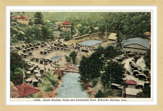 South Boulder Creek and Swimming Pool, Eldorado Springs, Colo.