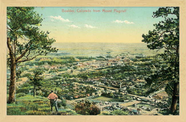 Boulder, Colorado from Mount Flagstaff