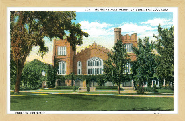 The Macky Auditorium, University of Colorado