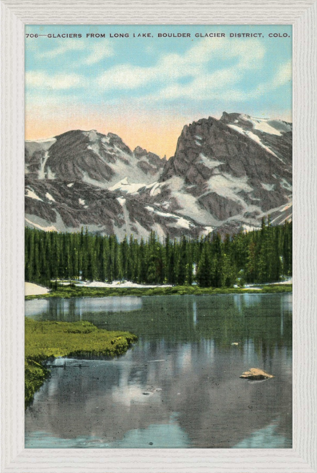 Glaciers from Long Lake, Boulder