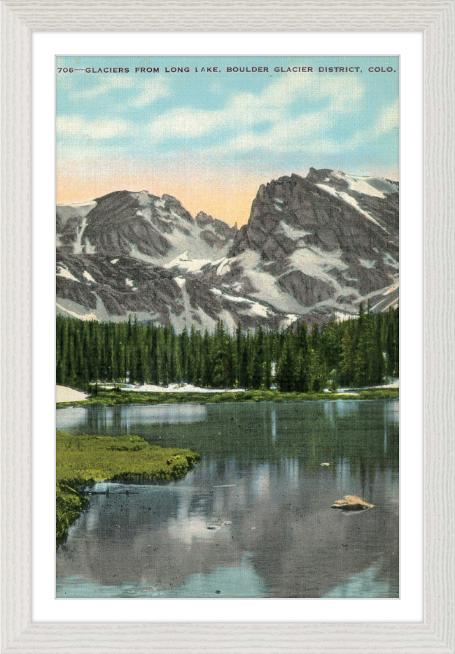 Glaciers from Long Lake, Boulder